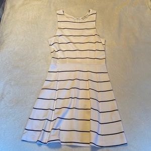 Abercrombie White @ Blue Striped Dress